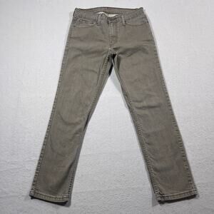 Levi’s 511 Jeans Men 30x29 Slim Fit Olive Green Stretch Denim Casual Tag 32x30‎